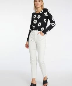 Sanctuary Clothing All Day Long Sweater Flower Pop Floral Collage