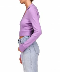 Sanctuary Clothing Kick Back Collar Sweater Petal