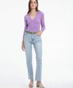 Sanctuary Clothing Kick Back Collar Sweater Petal