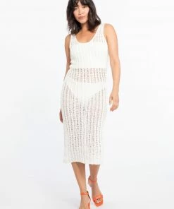 Sanctuary Clothing Openwork Crochet Dress Muslin Summer