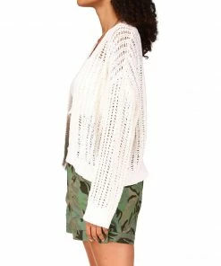 Sanctuary Clothing Summer Seashell Crochet Cardi Muslin