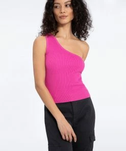 Sanctuary Clothing All Day One Shoulder Top Tart 12 Sanctuary Clothing All Day One Shoulder Top Tart