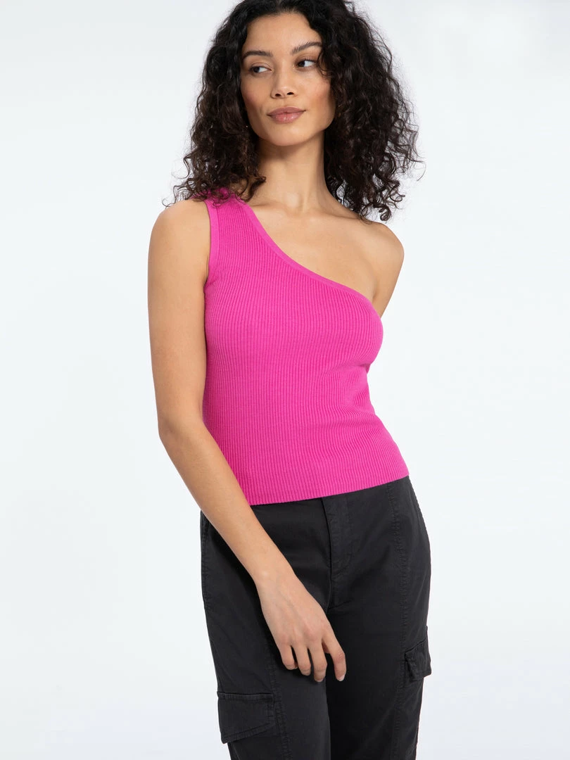 Sanctuary Clothing All Day One Shoulder Top Tart 6 Sanctuary Clothing All Day One Shoulder Top Tart