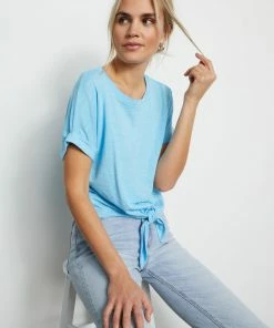 Sanctuary Clothing All Day Tie Tee Angel Blue Sustainable