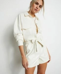 Sanctuary Clothing Tori Shacket Off White