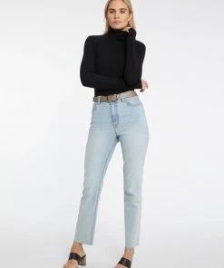 Sanctuary Clothing Essential Turtleneck Top Black