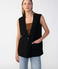 Sanctuary Clothing Gilet Black Night