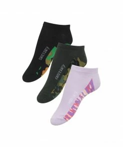 Sanctuary Clothing 3 Pack Low Cut Socks Assorted Sustainable