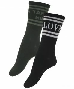 Sanctuary Clothing 2 Pack Word Crew Socks Assorted