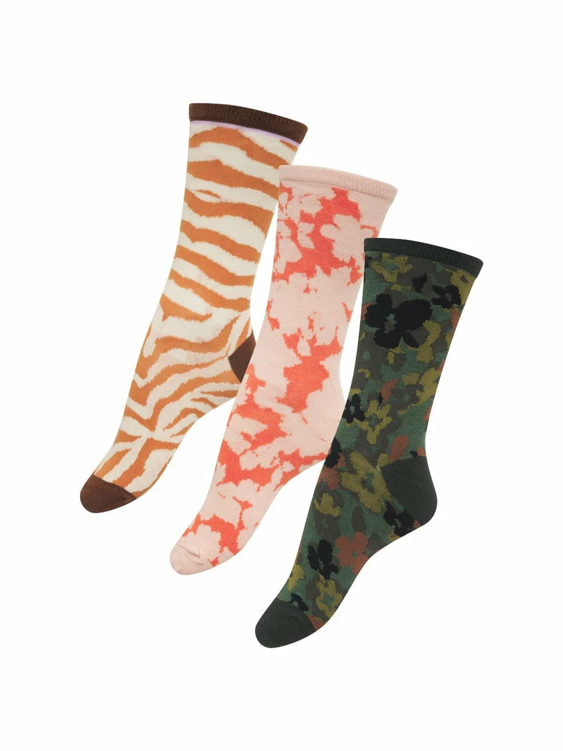 Sanctuary Clothing 3 Pack Crew Socks Assorted 1 Sanctuary Clothing 3 Pack Crew Socks Assorted