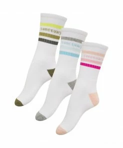 Sanctuary Clothing 3 Pack Retro Crew Socks Assorted Sustainable