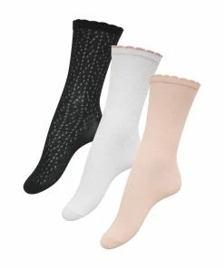 Sanctuary Clothing 3 Pack Pointelle Crew Socks Assorted
