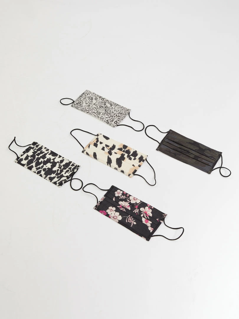 Sanctuary Clothing 5 Pack Fresh Prints PPE Masks 1 Sanctuary Clothing 5 Pack Fresh Prints PPE Masks