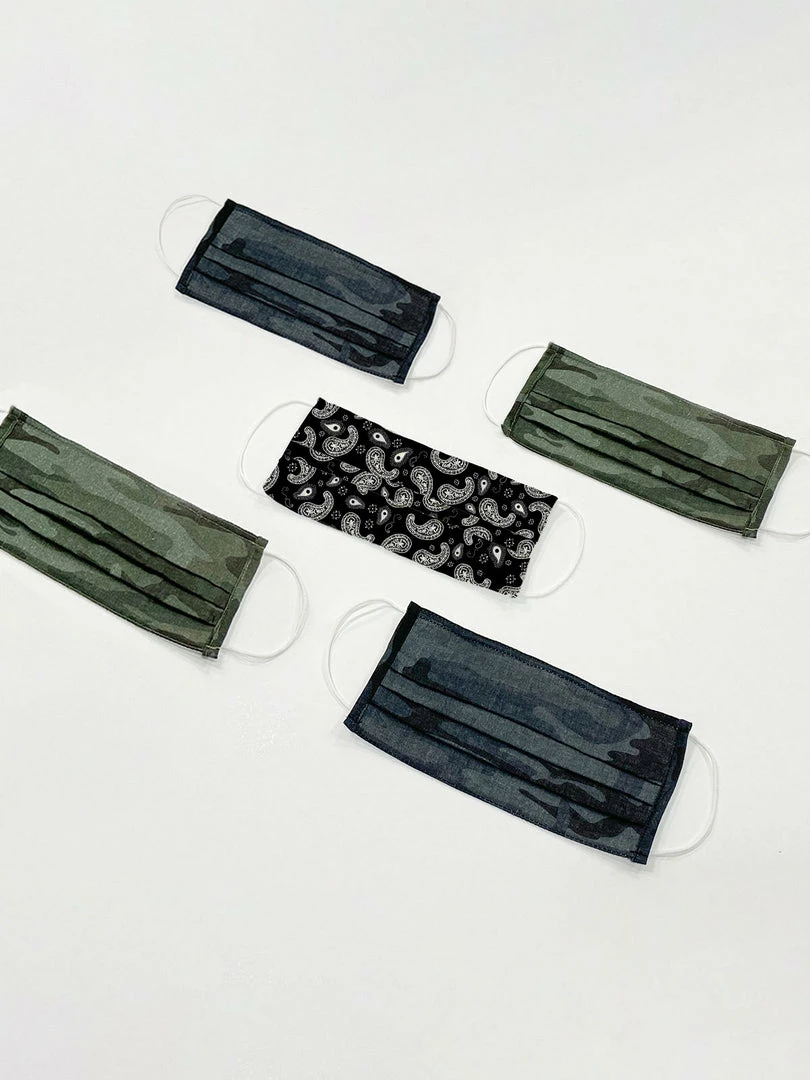 Sanctuary Clothing 5 Pack Men's Fashion PPE Masks Best Sellers 2 Sanctuary Clothing 5 Pack Men's Fashion PPE Masks Best Sellers