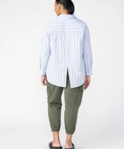 Sanctuary Clothing Slit Back Tunic Blouse Angel Blue Stripe Inclusive Collection The Curve Shop 7 Sanctuary Clothing Slit Back Tunic Blouse Angel Blue Stripe Inclusive Collection The Curve Shop