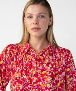 Sanctuary Clothing Floral Collage New Day Shirt Sunset Bloom