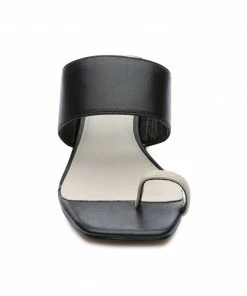 Sanctuary Footwear Bold Toe Loop Sandal Black/Clean Sand Shoes