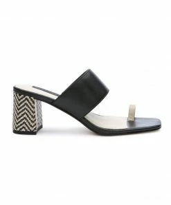 Sanctuary Footwear Bold Toe Loop Sandal Black/Clean Sand Shoes