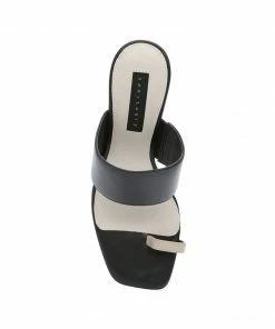 Sanctuary Footwear Bold Toe Loop Sandal Black/Clean Sand Shoes
