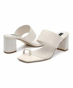 Sanctuary Footwear Bold Toe Loop Sandal Milk Summer