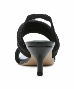 Sanctuary Footwear Let's Go Heel-Strap Sandal Black