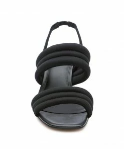 Sanctuary Footwear Let's Go Heel-Strap Sandal Black