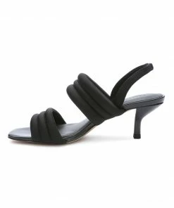 Sanctuary Footwear Let's Go Heel-Strap Sandal Black