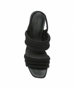 Sanctuary Footwear Let's Go Heel-Strap Sandal Black