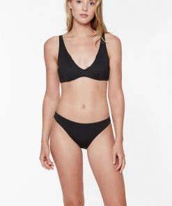 Sanctuary Swim Cinch Back Hipster Bikini Bottom Black 11 Sanctuary Swim Cinch Back Hipster Bikini Bottom Black
