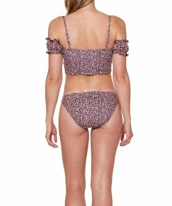 Sanctuary Swim Cinch Back Hipster Bikini Bottom Retrograde Print 10 Sanctuary Swim Cinch Back Hipster Bikini Bottom Retrograde Print