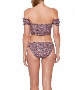 Sanctuary Swim Peasant Off The Shoulder Crop Bikini Top Retrograde Print 15 Sanctuary Swim Peasant Off The Shoulder Crop Bikini Top Retrograde Print