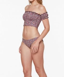 Sanctuary Swim Peasant Off The Shoulder Crop Bikini Top Retrograde Print 13 Sanctuary Swim Peasant Off The Shoulder Crop Bikini Top Retrograde Print