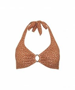 Sanctuary Swim Halter Bralette Bikini Top Lion Sustainable