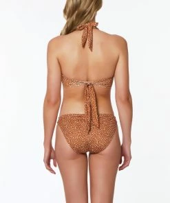 Sanctuary Swim Halter Bralette Bikini Top Lion Sustainable