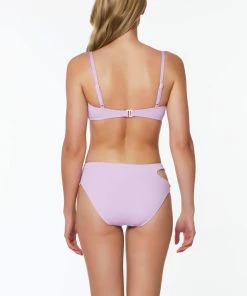 Sanctuary Swim Cutout Bra Bikini Top Petal Sustainable