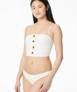 Sanctuary Swim Sustainable Crop Bandeau Bikini Top Coconut Milk 10 Sanctuary Swim Sustainable Crop Bandeau Bikini Top Coconut Milk