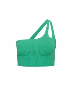 Sanctuary Swim Cutout Bra Bikini Top Spring Green Sustainable