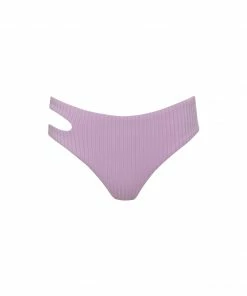 Sanctuary Swim Cutout Midster Bikini Bottom Petal Sustainable