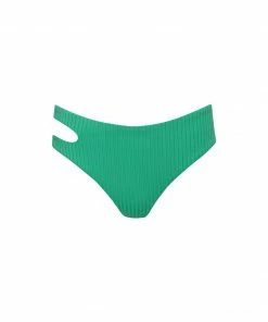 Sanctuary Swim Sustainable Cutout Midster Bikini Bottom Spring Green