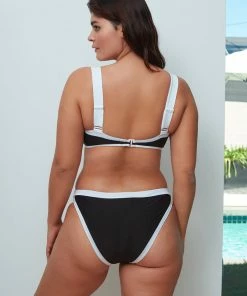 Sanctuary Swim Sustainable Bandeau Bikini Top Black