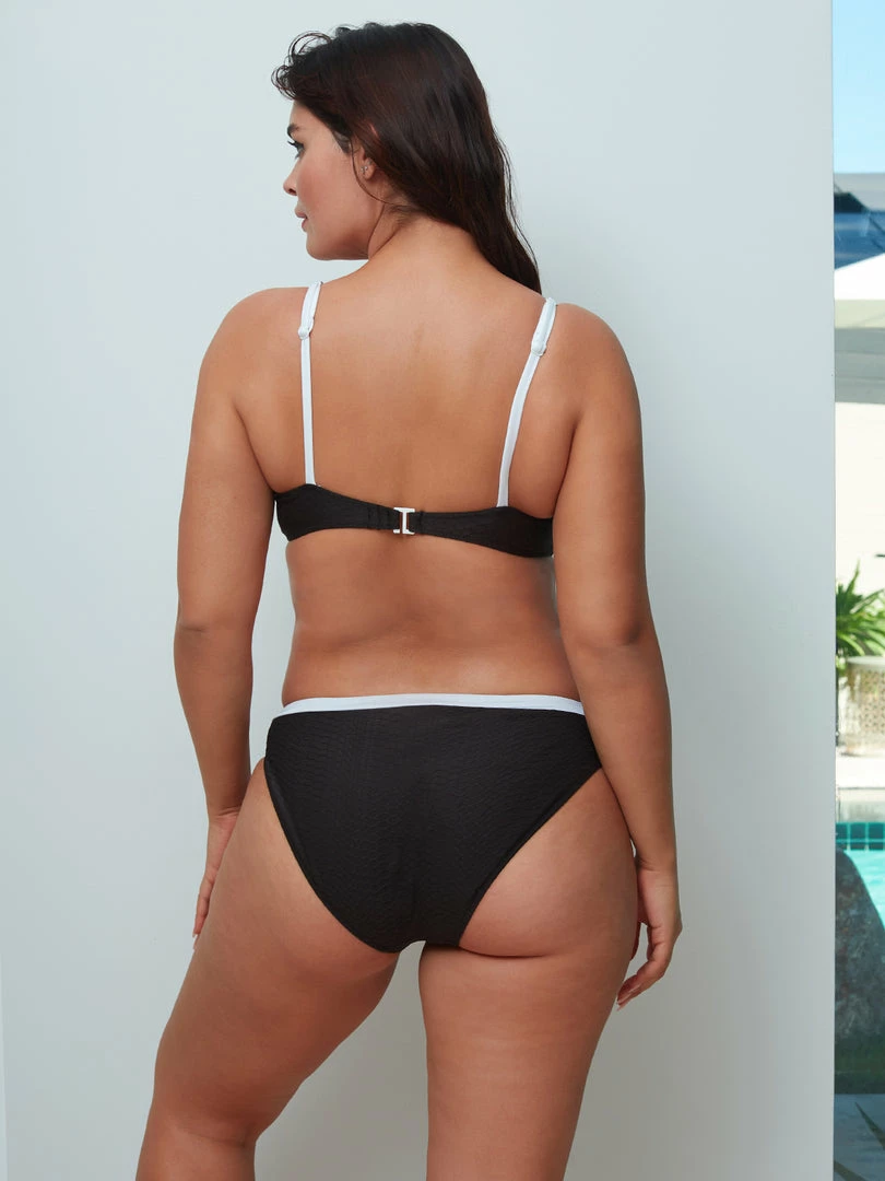 Sanctuary Swim Mod Square Neck Monokini One-Piece Black 3 Sanctuary Swim Mod Square Neck Monokini One-Piece Black