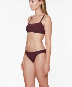 Sanctuary Swim Seamed Bralette Bikini Top Retrograde Sustainable