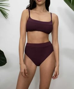 Sanctuary Swim Seamed Bralette Bikini Top Retrograde Sustainable