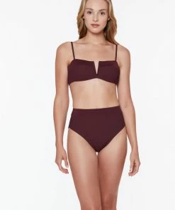 Sanctuary Swim Banded High Leg High Rise Bikini Bottom Retrograde Sustainable 12 Sanctuary Swim Banded High Leg High Rise Bikini Bottom Retrograde Sustainable