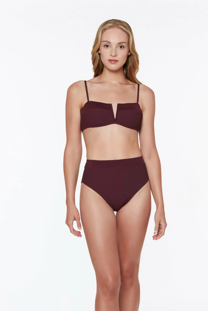 Sanctuary Swim Banded High Leg High Rise Bikini Bottom Retrograde Sustainable 6 Sanctuary Swim Banded High Leg High Rise Bikini Bottom Retrograde Sustainable