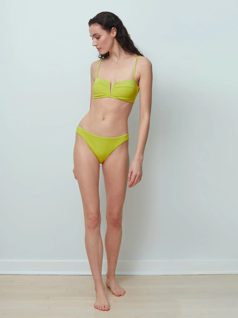 Sanctuary Swim V Wire Bandeau Bikini Top Grellow 4 Sanctuary Swim V Wire Bandeau Bikini Top Grellow