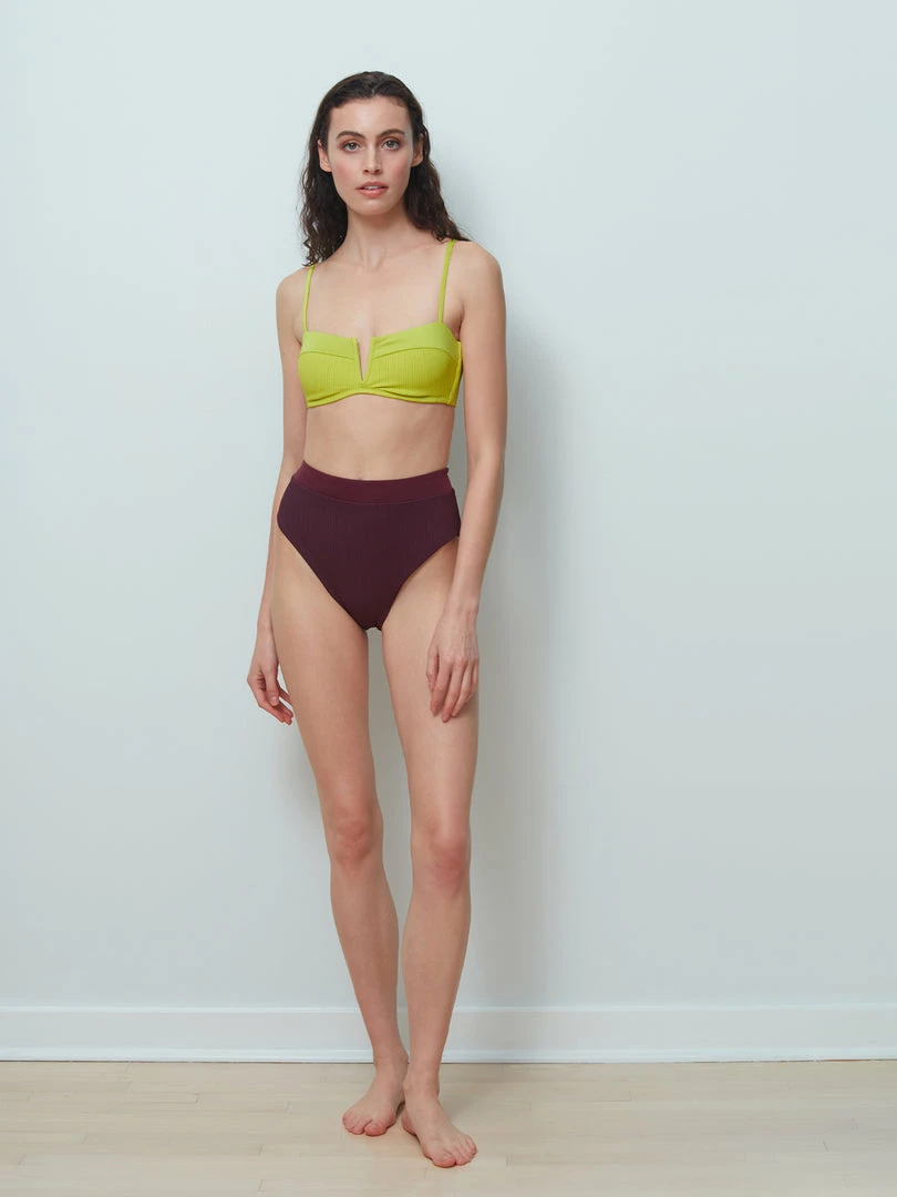 Sanctuary Swim V Wire Bandeau Bikini Top Grellow 5 Sanctuary Swim V Wire Bandeau Bikini Top Grellow