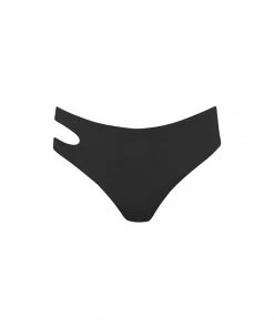 Sanctuary Swim Sustainable Cutout Midster Bikini Bottom Black