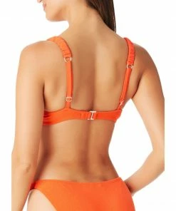 Sanctuary Swim Summer Underwire Bikini Top Tangerine