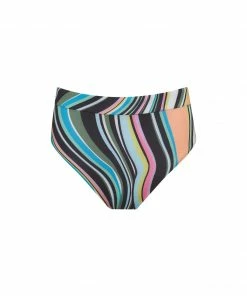 Sanctuary Swim Banded Leg High Rise Bottom Multi